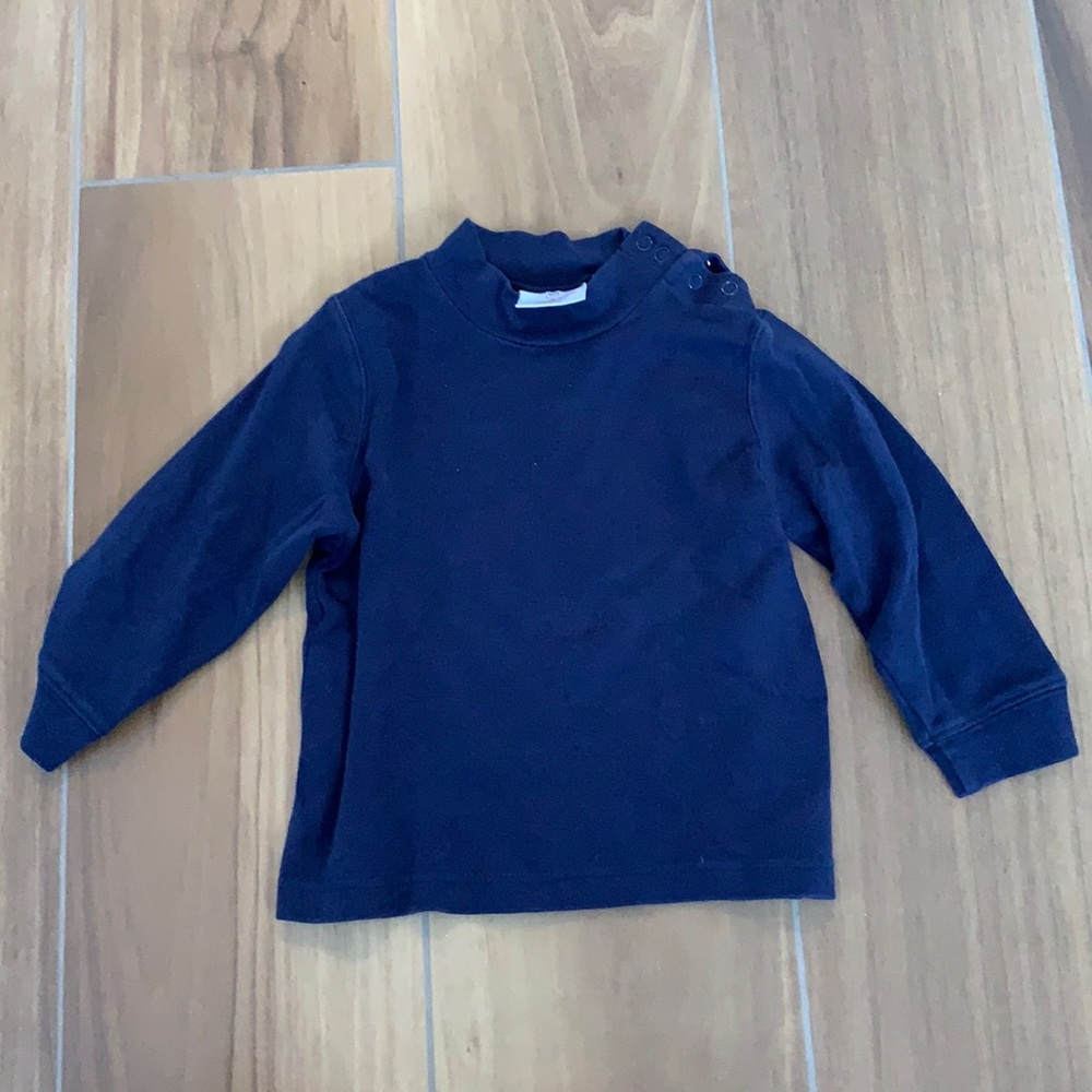 hanna andersson size 90 long sleeve blue shirt